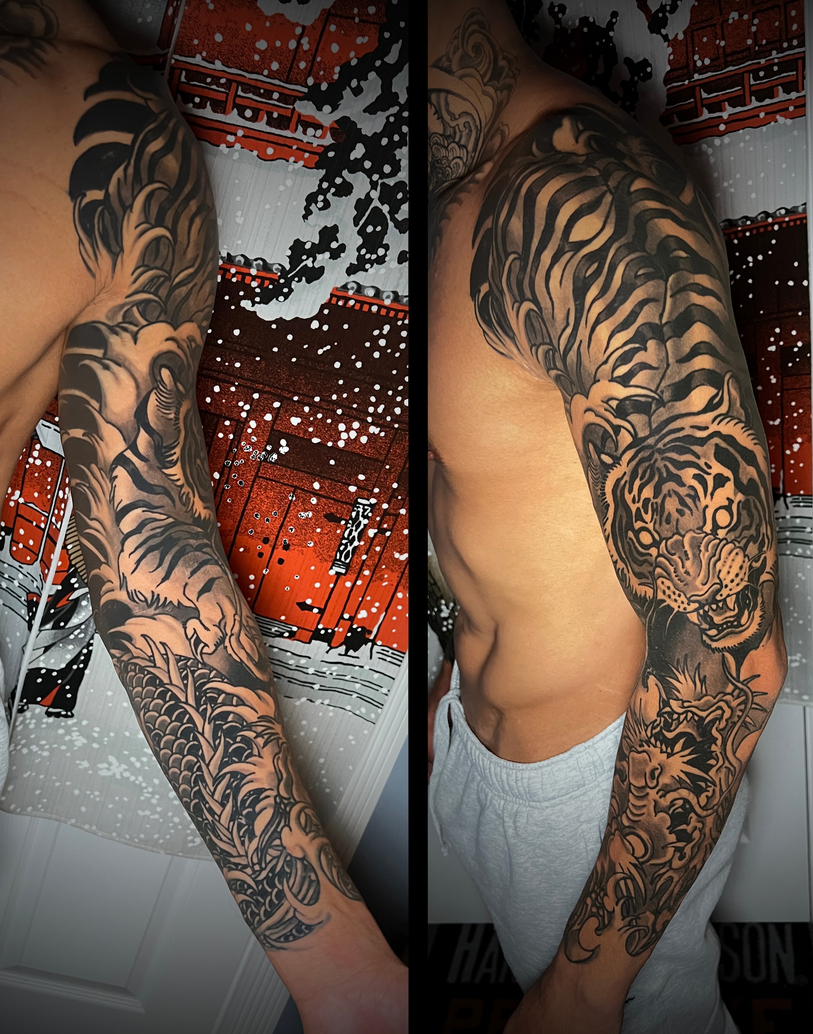 Vien Tiger Sleeve