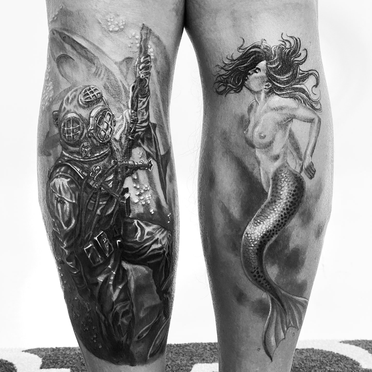 Diver & Mermaid